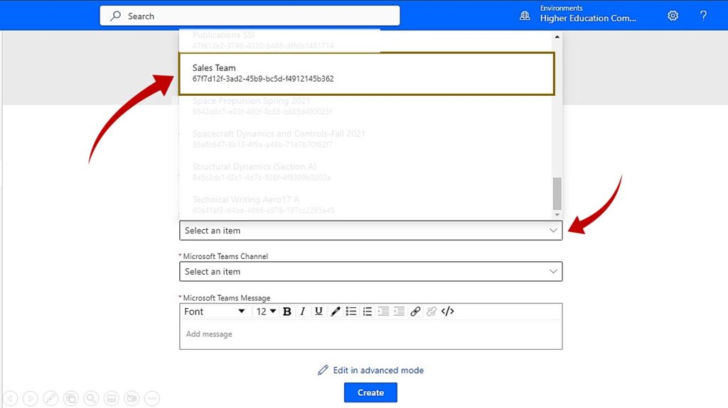Sales team identificator