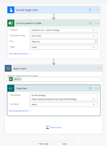 Power Automate Example Flow