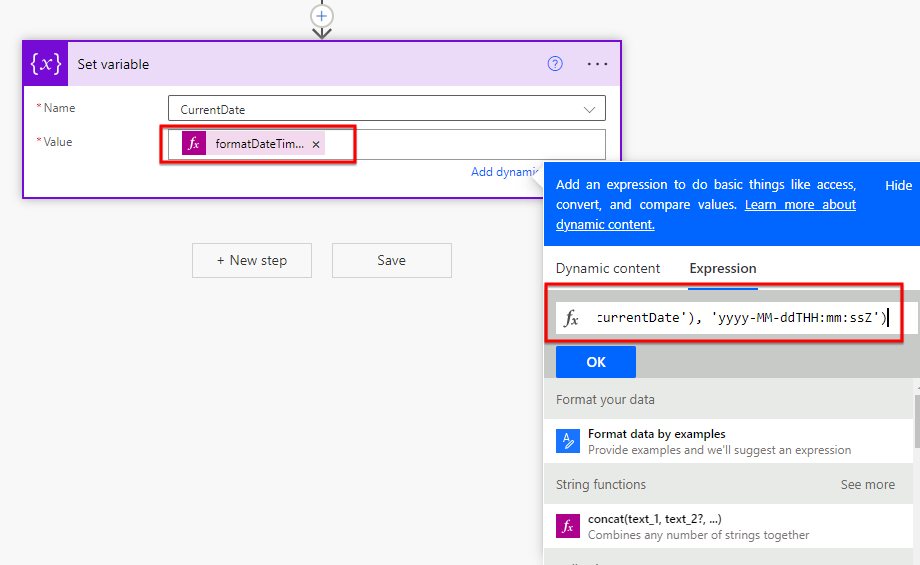 Format the Variable