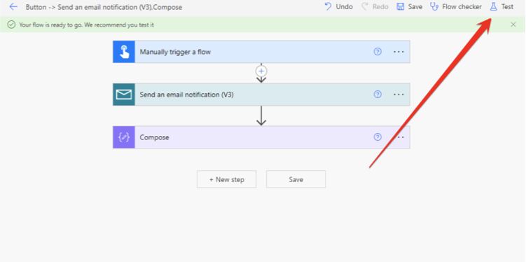 Send a e-mail power automate