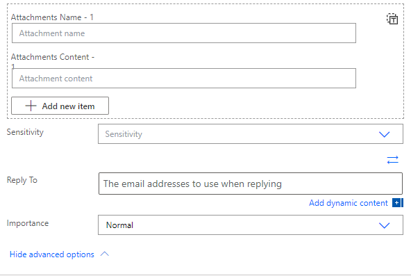 Create a automate sending email