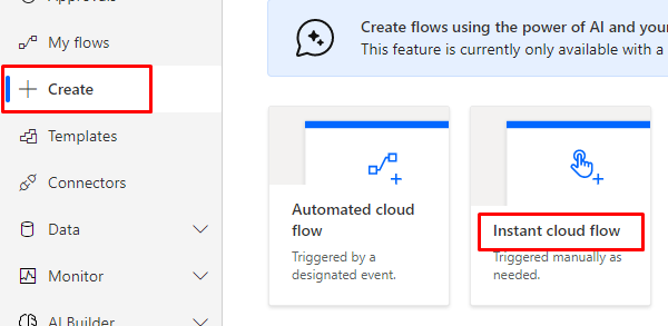 Create a flow