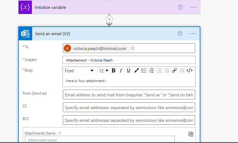 Send a email(V2)