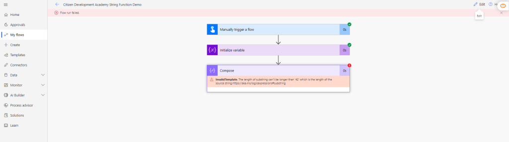 Challenges of using Power Automate Substring Function