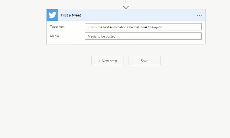 Configure the actions