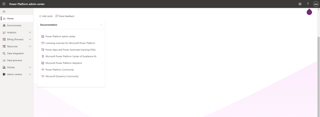 Disable admin mode in power platform