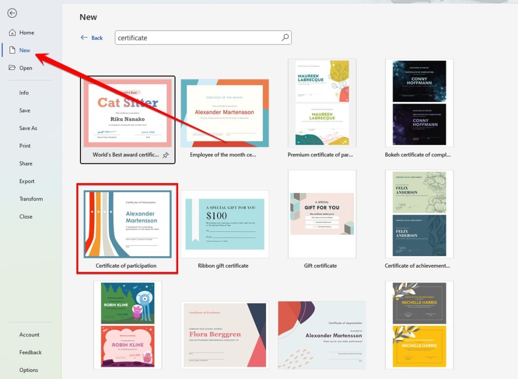 Microsoft Word's online feature 1