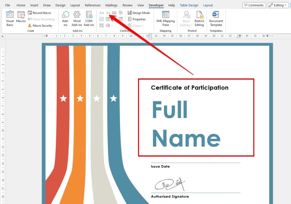 Microsoft Word's online feature3