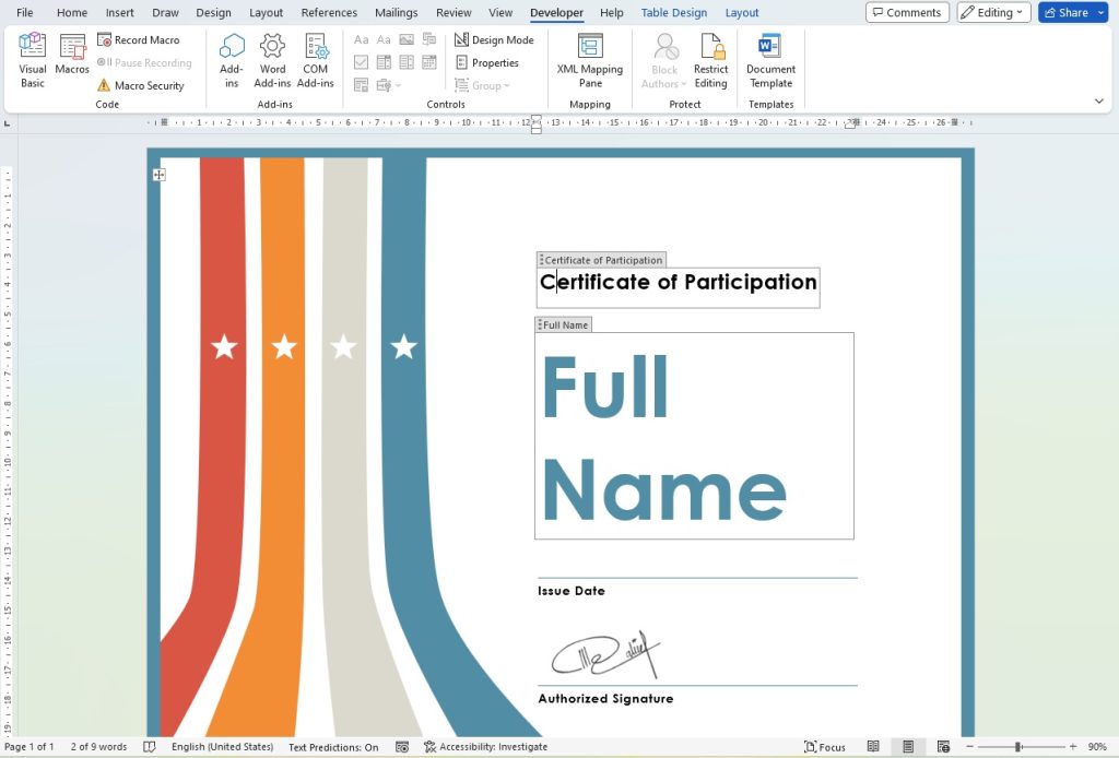 Microsoft Word's online feature6