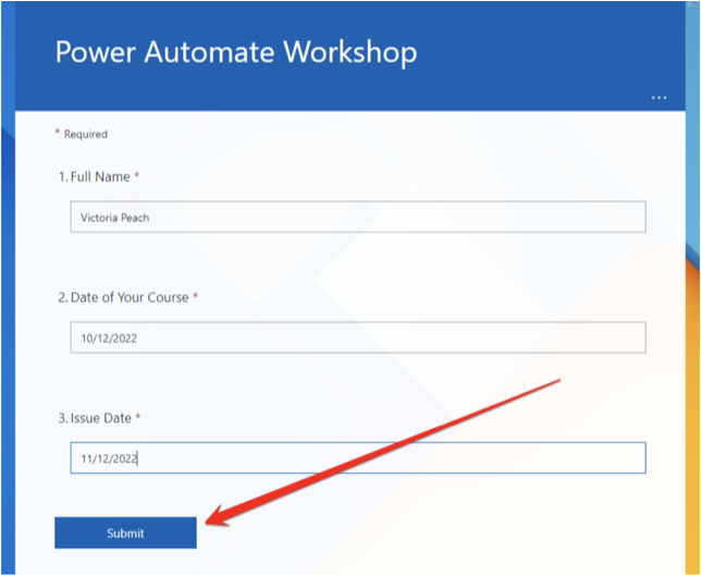 PA Workshop submit