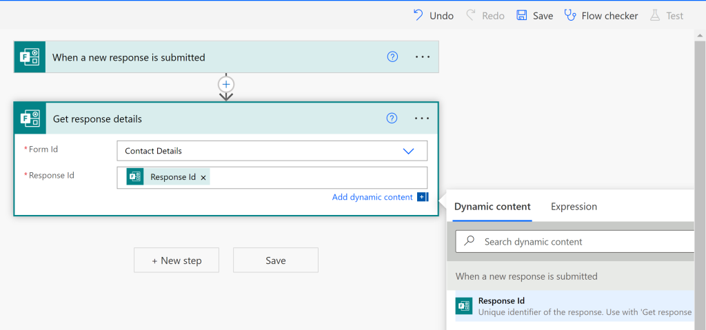 Microsoft Forms action