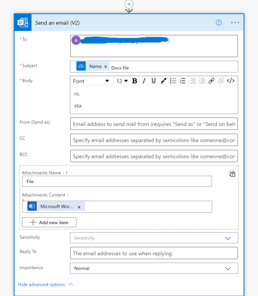 Send an Email